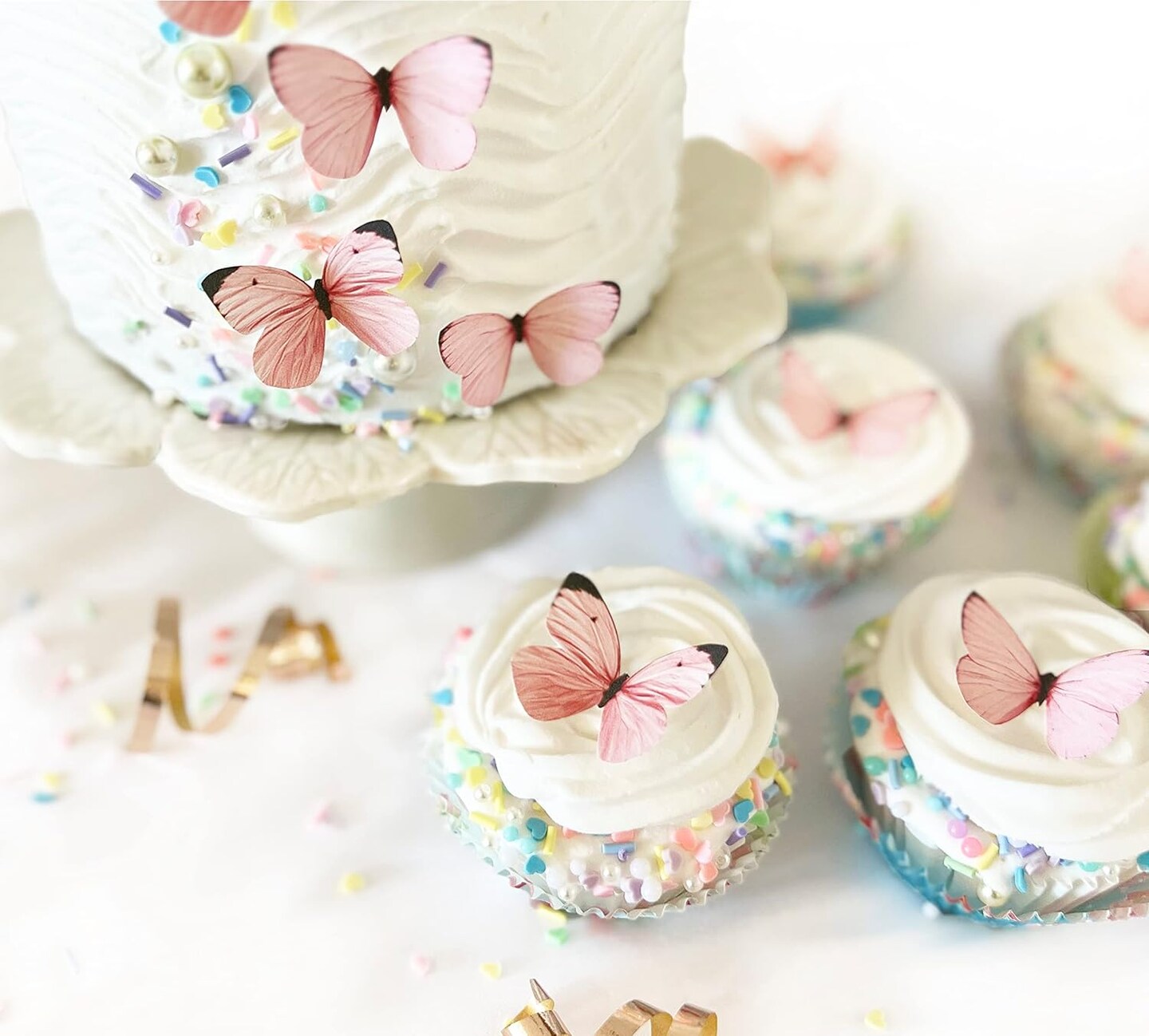 Sugar Robot Edible Butterflies for Cake Decorating