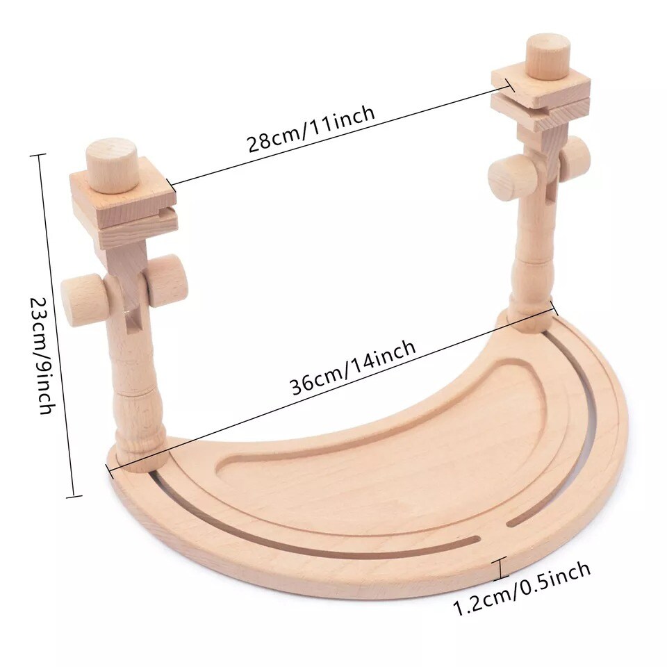 Hand Embroidery Hoops Frame Set Wooden Home DIY Cross Stitch Holder Rack Tools