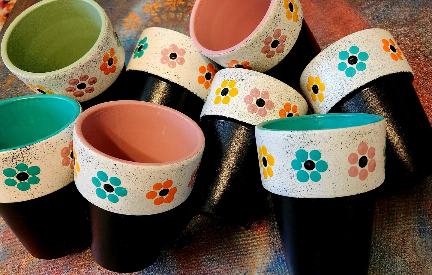 product name is Set of Succulent Planters | Set of Succulent Pots | Small Succulent Pots | Succulent Containers | Small Flower Pots | Boho Succulent Pots