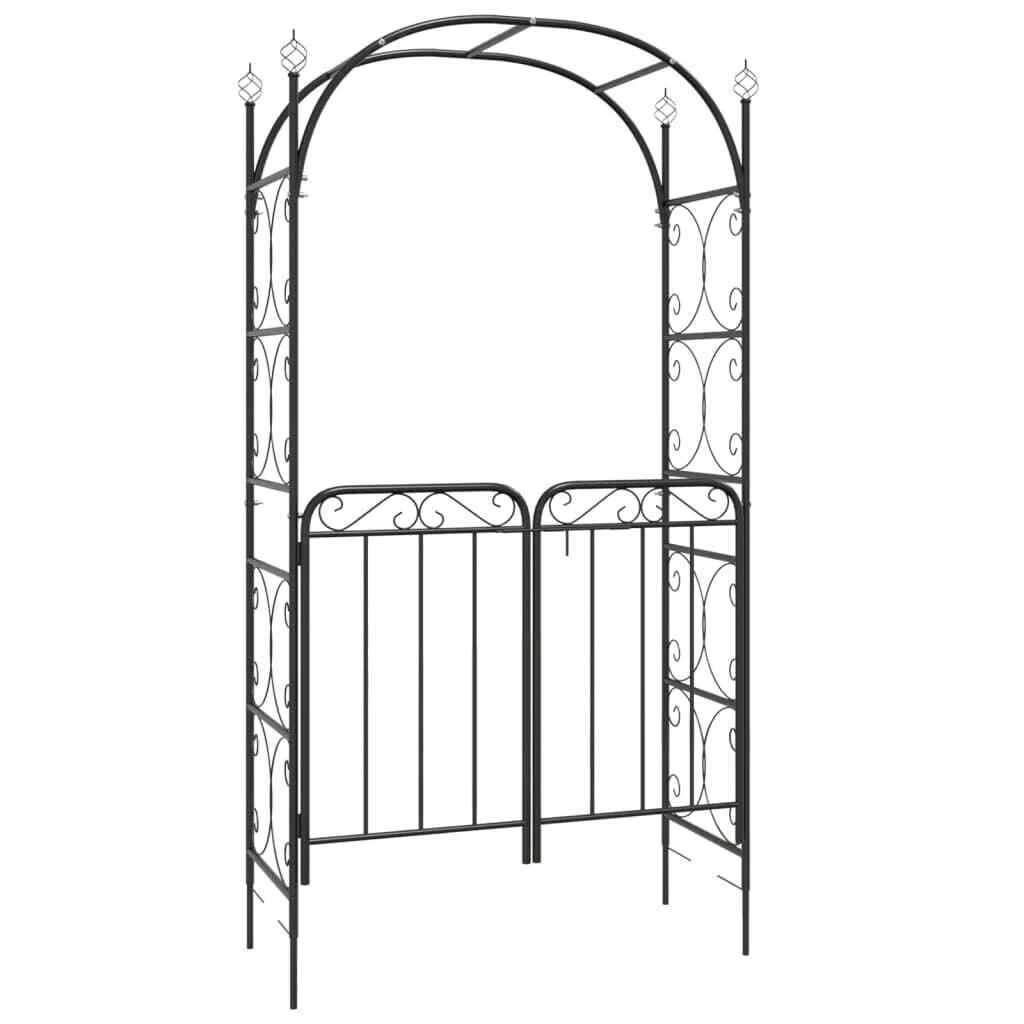 Curved Wrought Iron Garden Arch Fence Trellis