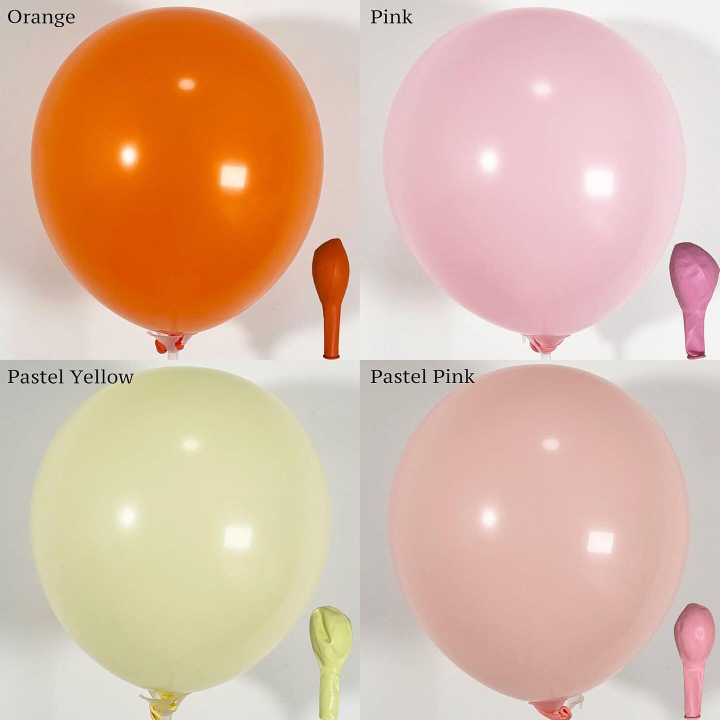 145Pcs Summer Balloon Arch Garland Kit with Orange Pastel Yellow Pink Balloons