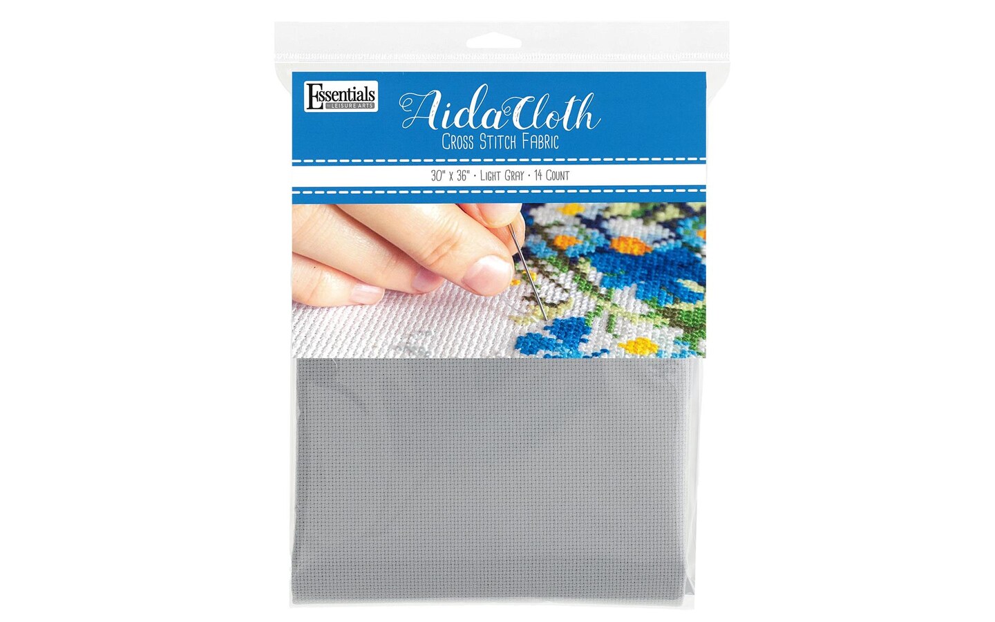 EBL Aida Cloth 14ct 30x36&#x22; Light Gray
