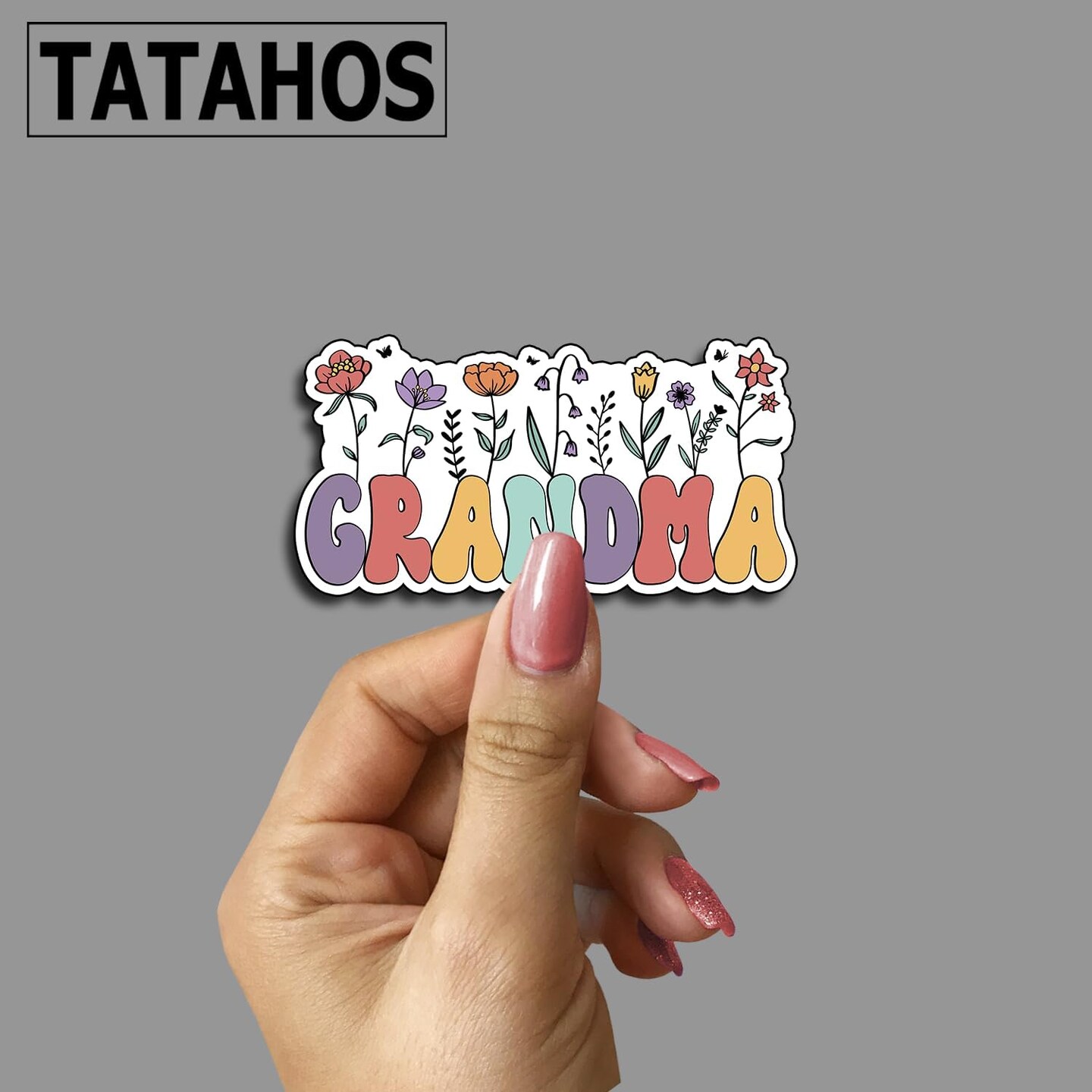 (3PCS) Grandma Sticker, Gifts for Mom, Mommy Birthday Sticker, Decor Books Laptop Phone Tumbler Waterproof Vinyl Water Bottle, Gifts Mother Day Christmas Thanksgiving Decals 3&#x22;x1.5&#x22; Inch