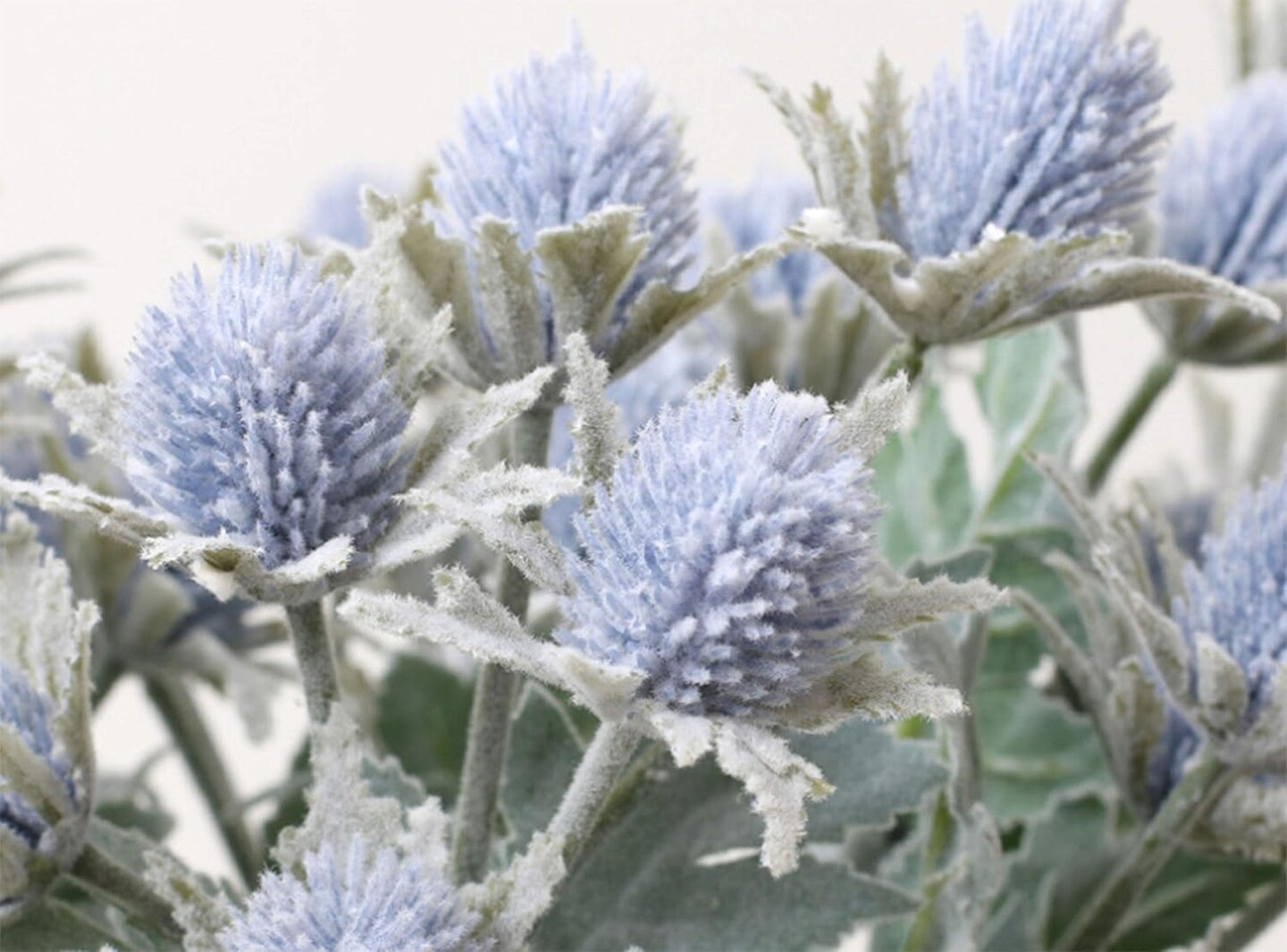 3-Pack Artificial Thistle Flowers – Blue Faux Plants for Wedding & Home Decor