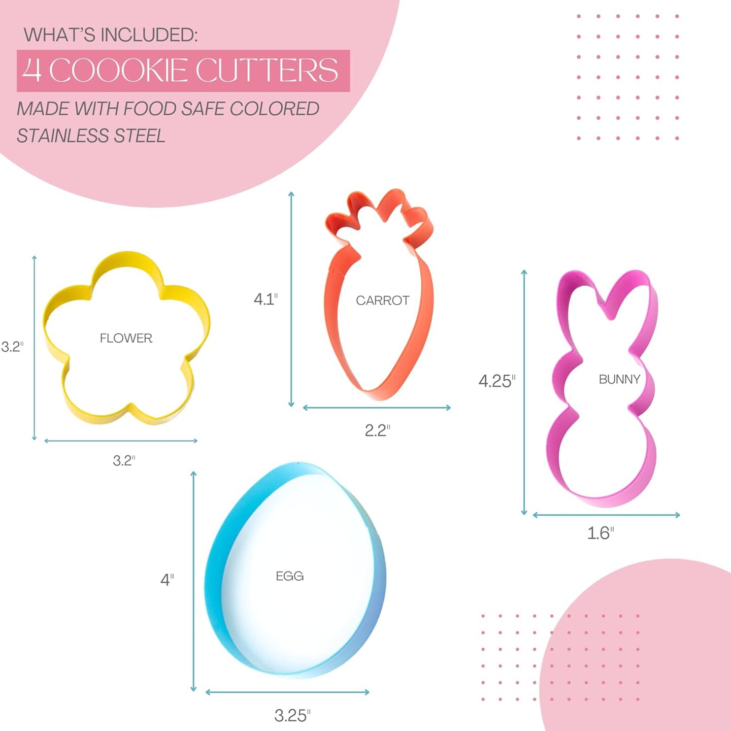 Cookie Cutter Kingdom, Cookie Cutters plus Sprinkles, Baking, Cake Decorarting, Mold for Cakes Biscuits and Sandwiches (Easter)