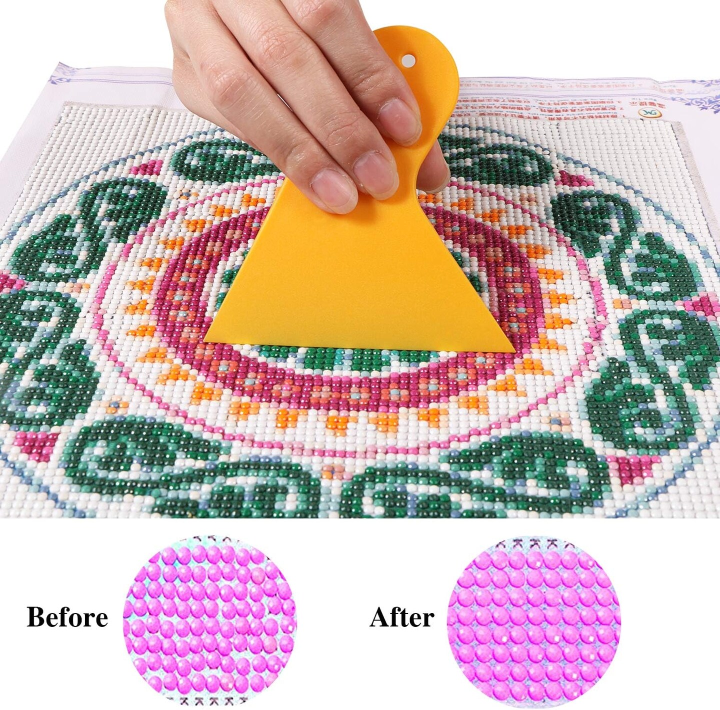 5D Diamond Painting Roller and Fix Tools, Ideal Aligning Repair Pressing Accessories Tools for Full Drill Diamond Painting Kits for Adults (2 Pack)