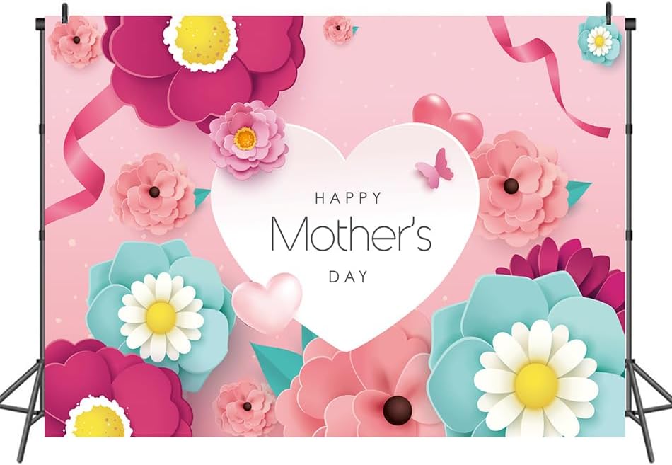 8x6ft Happy Mother&#x27;s Day Photography Backdrops