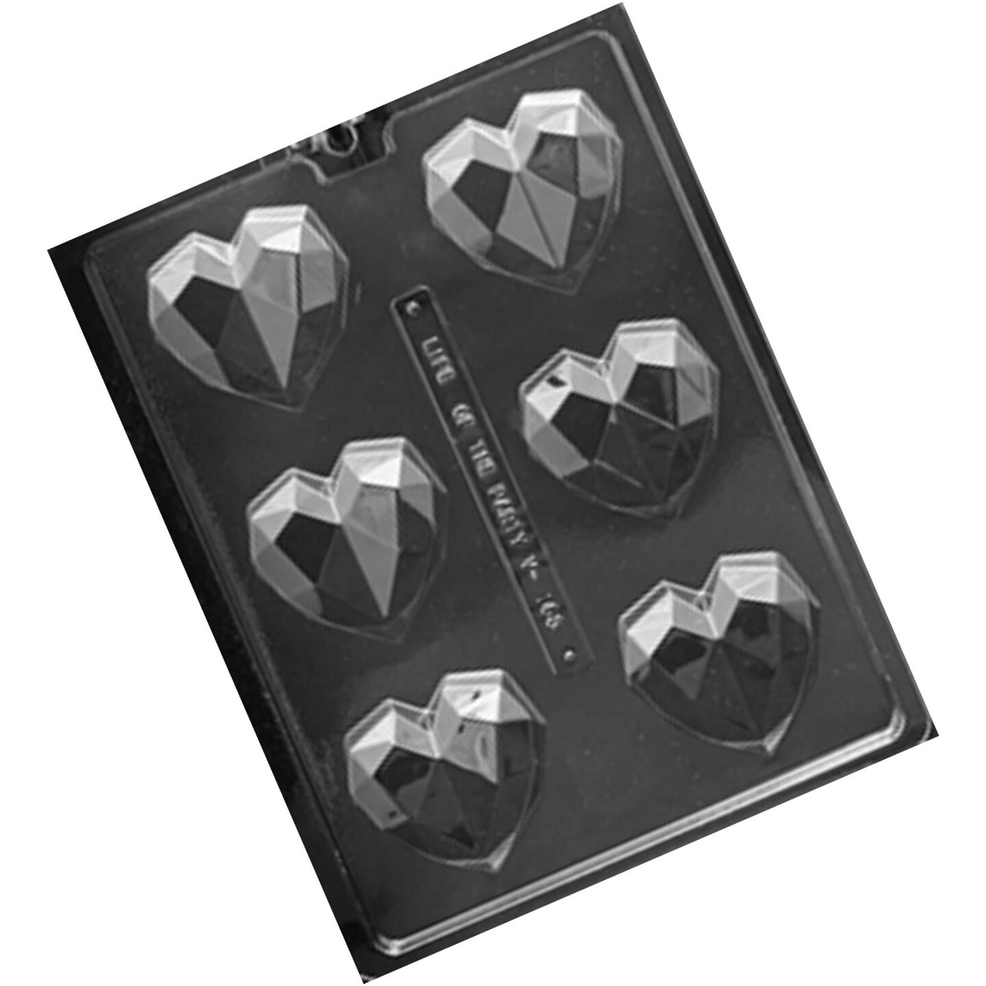 Geometric Heart for Cocoa Bombs Chocolate Mold