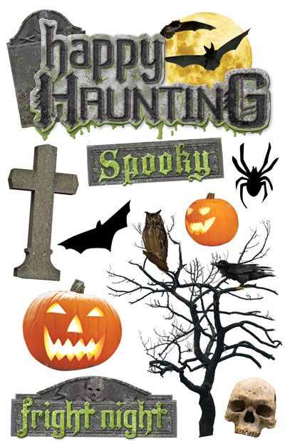 Paper House Happy Haunting Dimensional Stickers