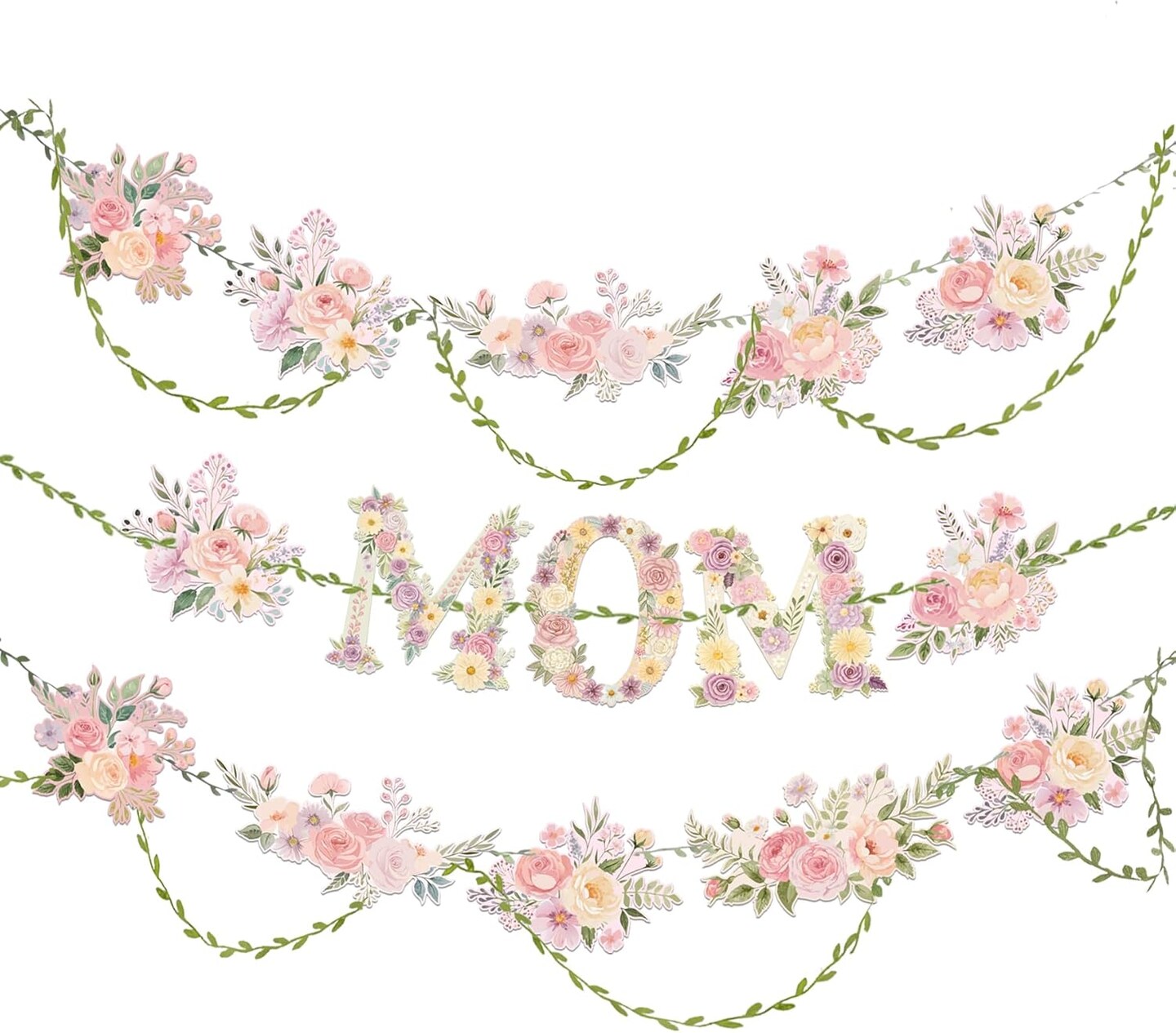 Vintage Floral Mom Banner Mother&#x27;s Day