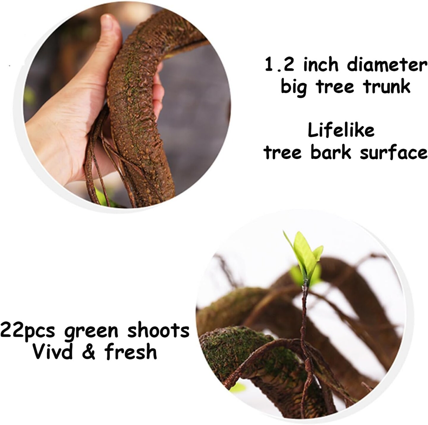 63in Artificial Tree Twigs Cane Vine Branches Fake Plants Trunk Garland with Leaves for Home Wedding Garden Wall Hanging