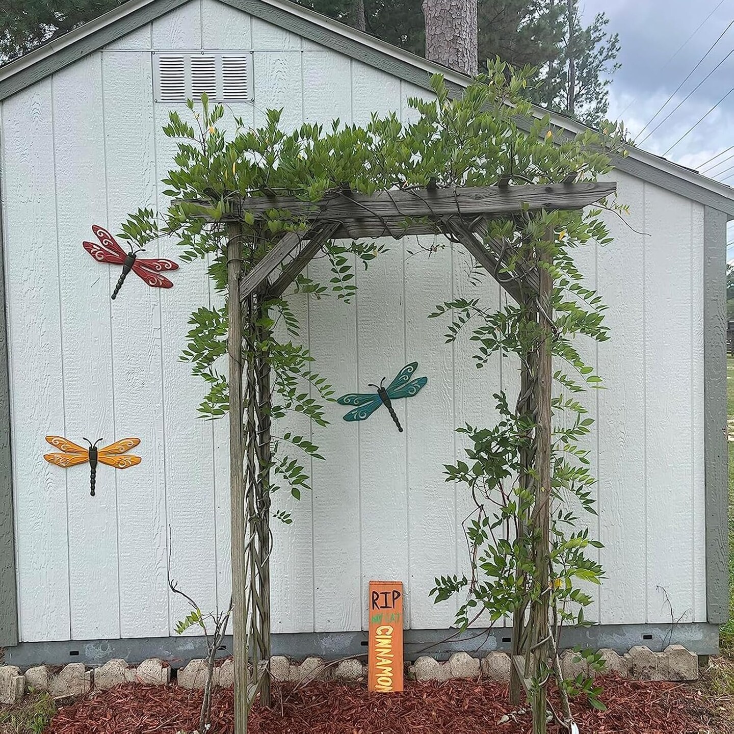 3-Pack Metal Dragonfly Wall Decor – Indoor & Outdoor Garden Hanging Art