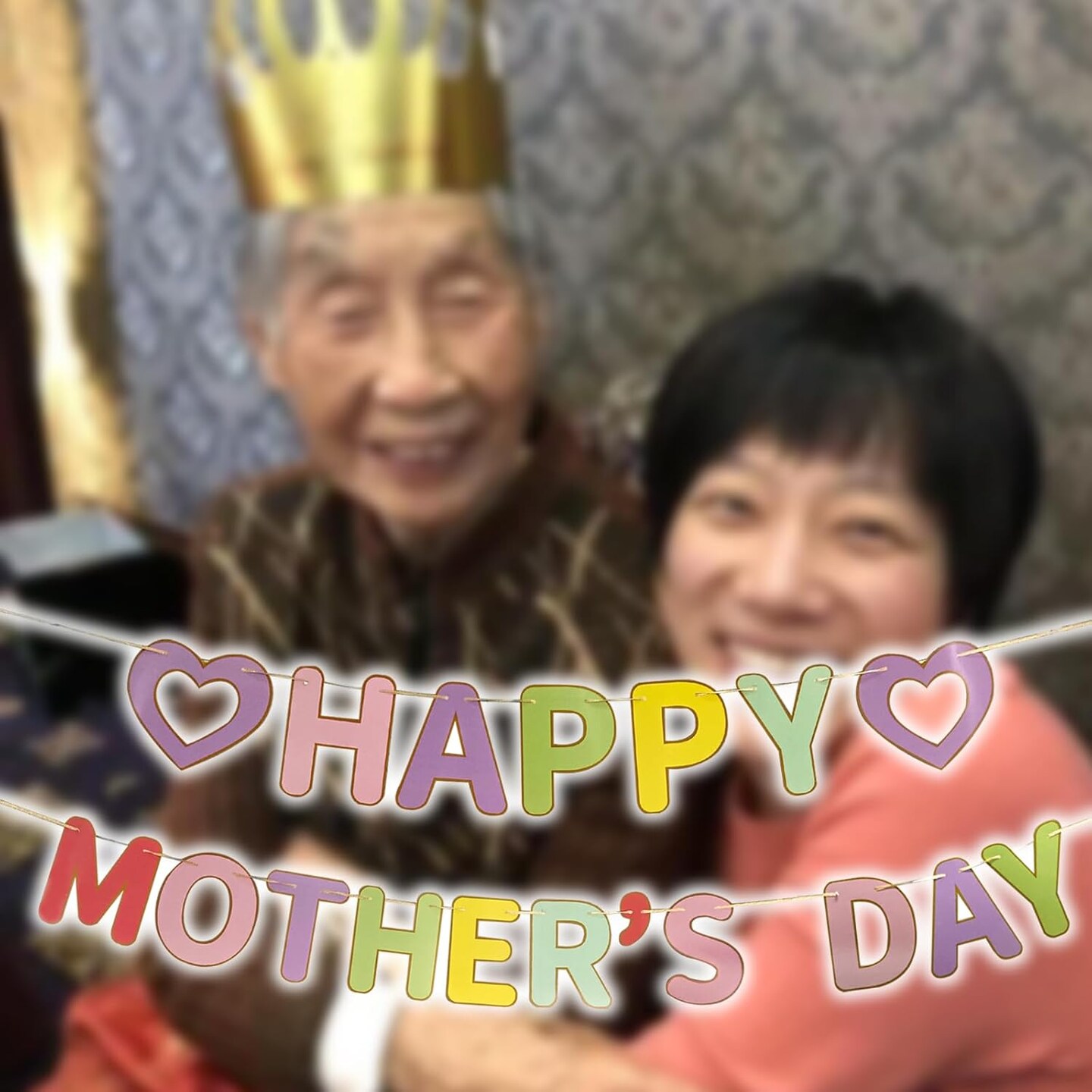 Happy Mother&#x2019;s Day Banner We Love Mom Day Garland