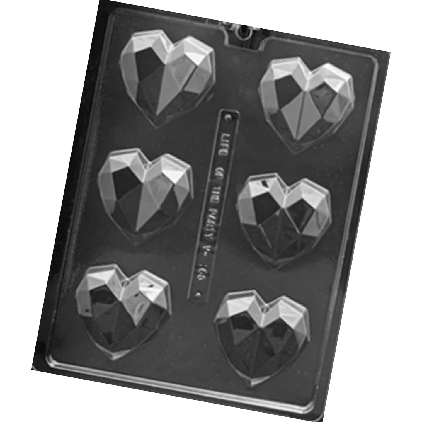 Geometric Heart for Cocoa Bombs Chocolate Mold
