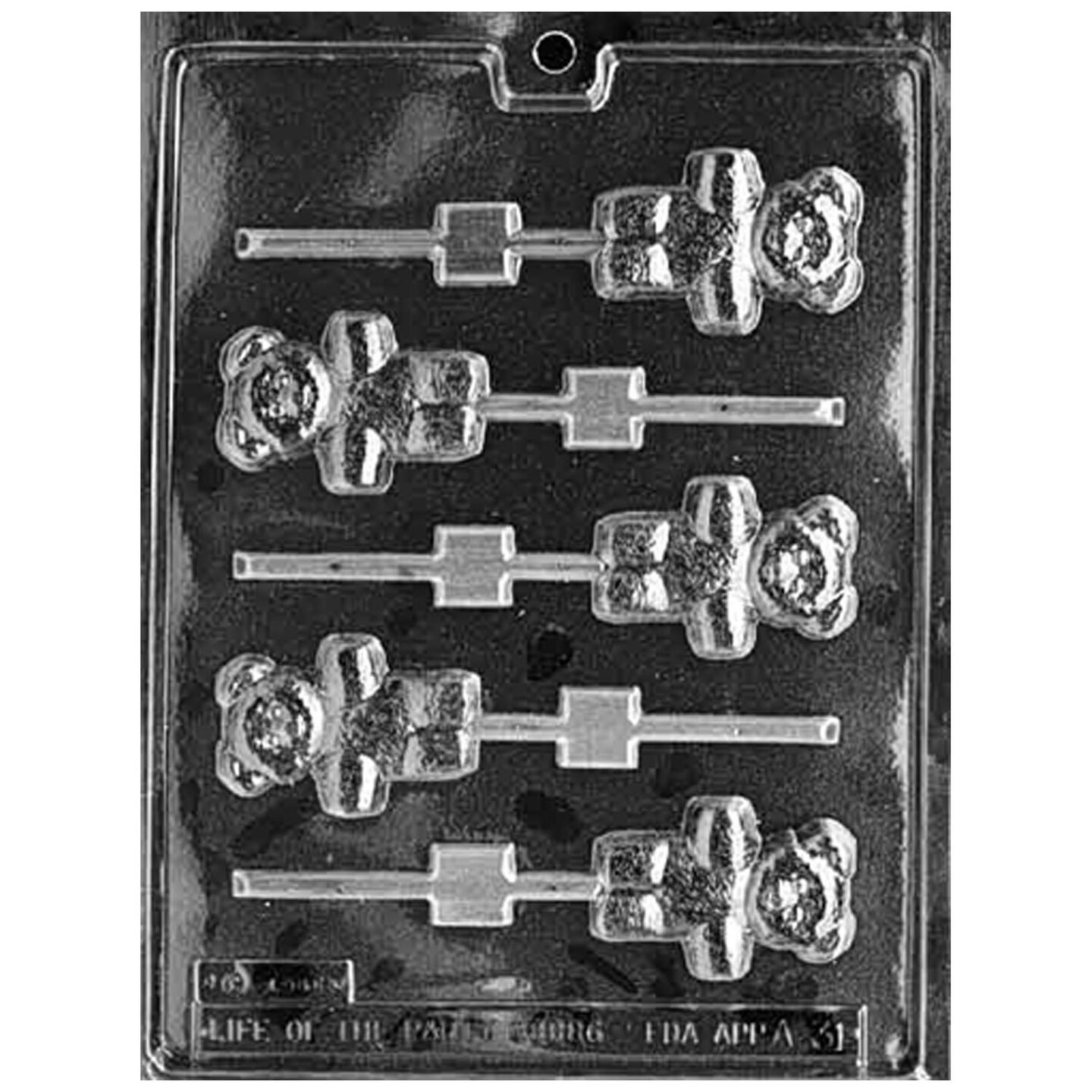 Teddy Bear Chocolate Lolly Mold
