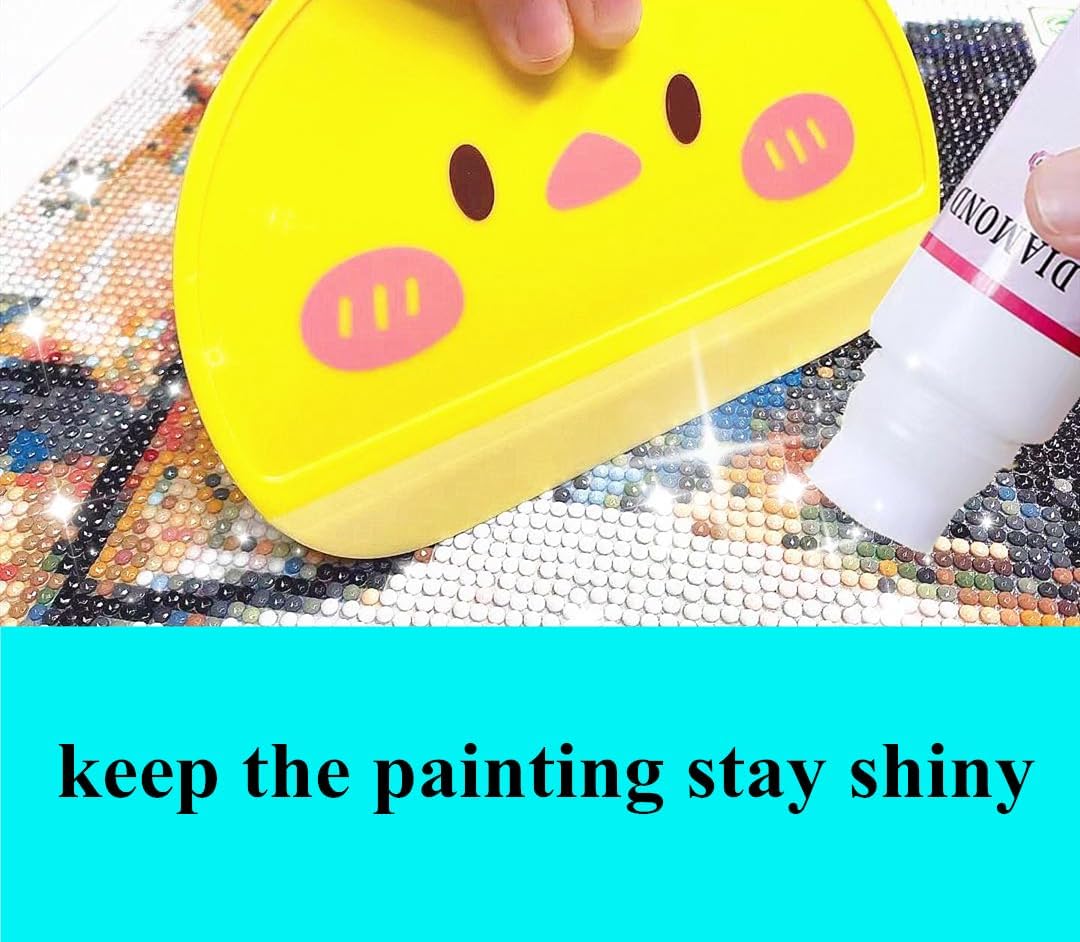 Diamond Painting Tool Accessories Brush Applicator, Protection for Your Diamond Art Kits and Diamond Art Coasters Faster and Better, Easier to Spread The Glue (1 Pcs)