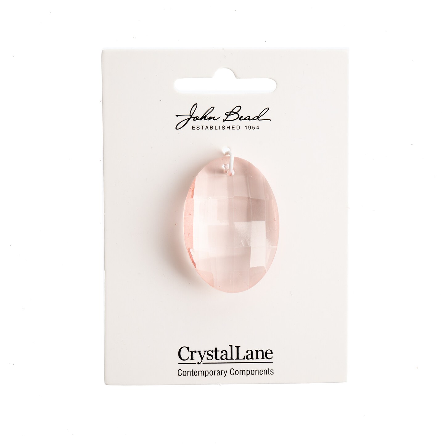 Crystal Lane DIY 27x37mm Oval Faceted Crystal Glass Pendants, 1pc