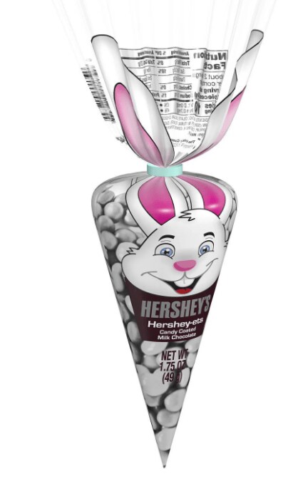 Hershey&#x27;s - 1.75 oz Bag - Hershey&#x27;s Hershey-Ets Candy Coated Milk Chocolate Easter Candy