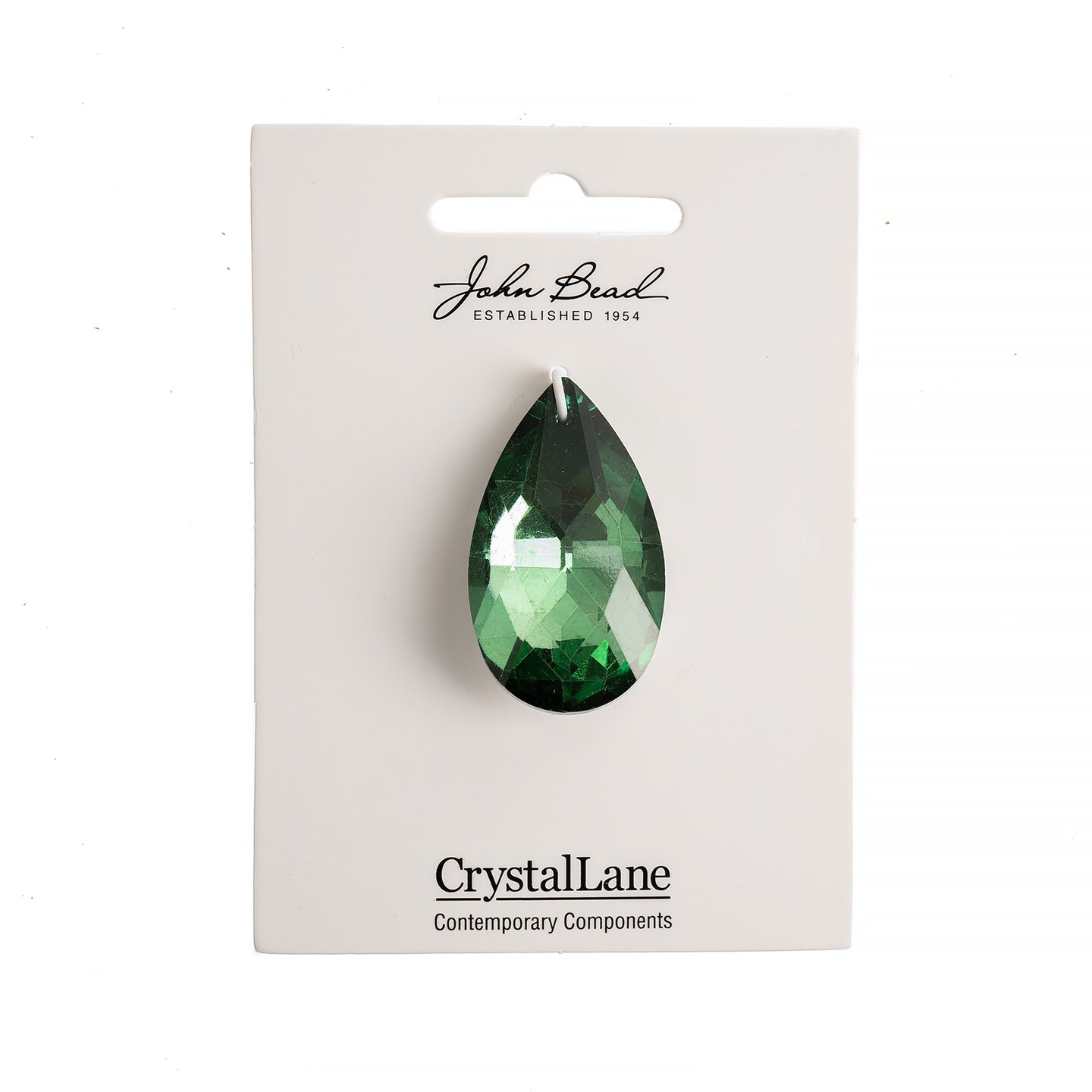 Crystal Lane DIY 22x38mm Teardrop Faceted Crystal Glass Pendants, 1pc