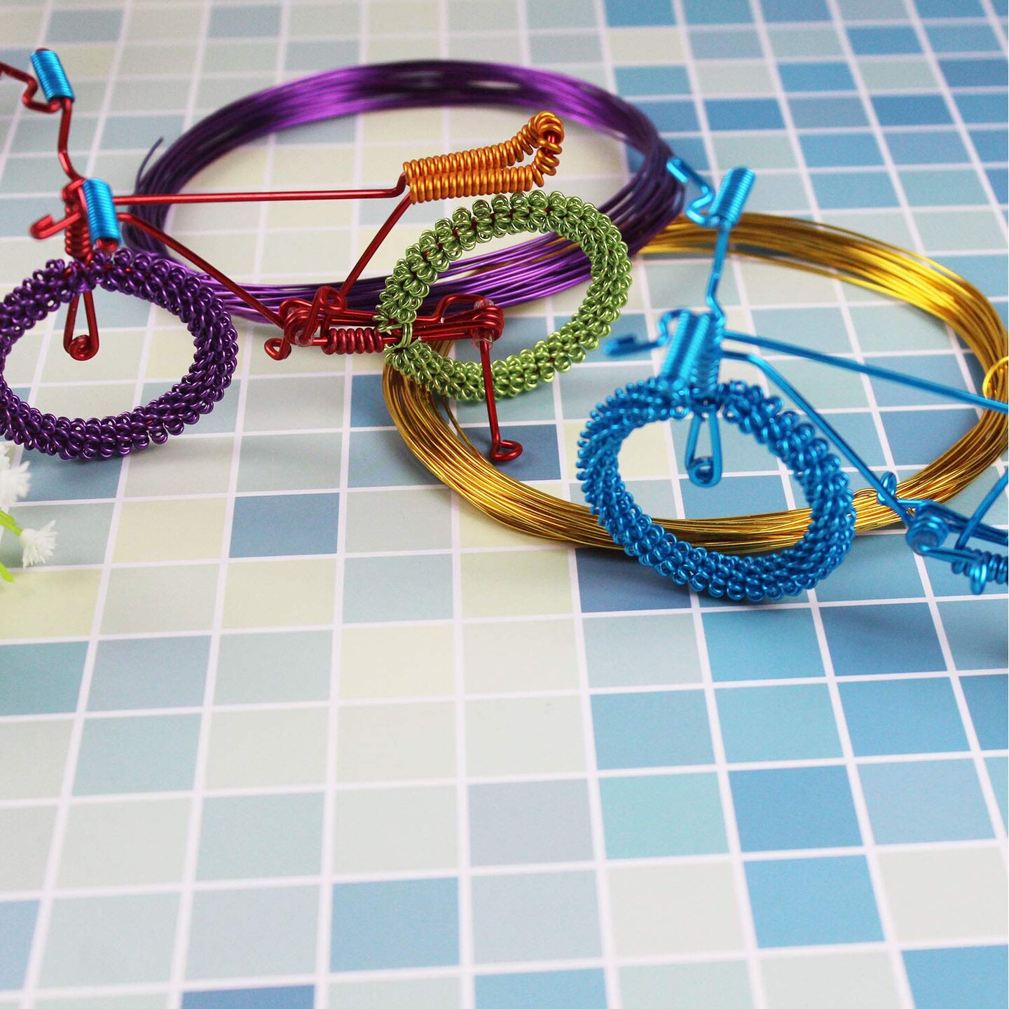 14 Rolls Colored Aluminum Craft Wire 1mm Flexible Metal Artistic Floral Jewelry Beading Wire for DIY Jewelry Craft Making, Each Roll 32.8 Feet, 14 Colors