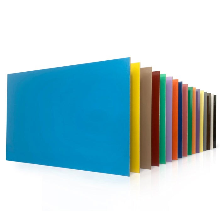 MDF Colored Wood 12x19 inches Sheets, 1/8th, Thicknesses, Glowforge Ready, 9 or 17 Different Colors Included