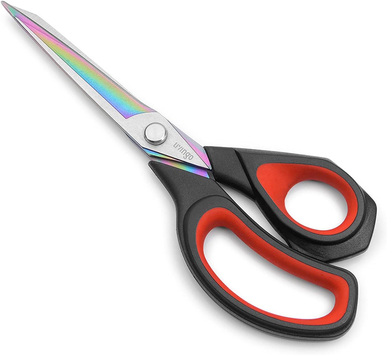 Premium Tailor Scissors Heavy Duty Multi-Purpose Titanium Coating Forged Stainless Steel Sewing Fabric Leather Dressmaking Comfort Grip Shears Professional Crafting
