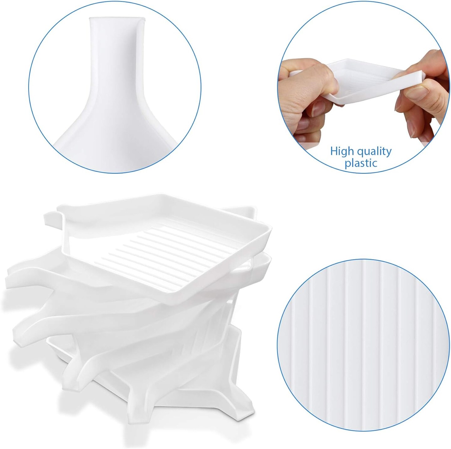 6PCS Plastic Diamond Art Painting Tools Bead Sorting Trays