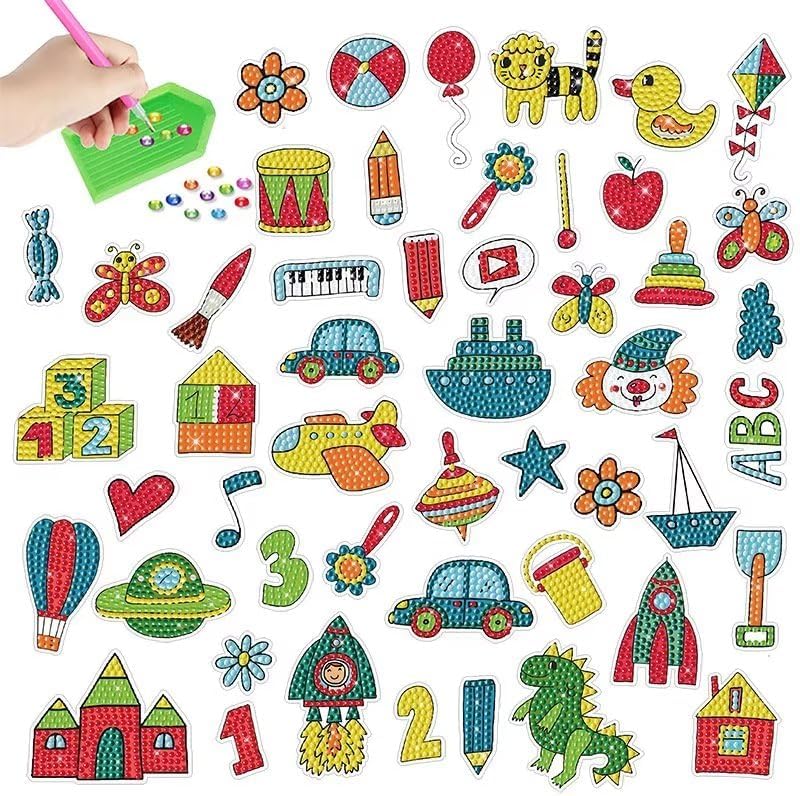50pcs DIY 5D Diamond Painting Stickers Kits