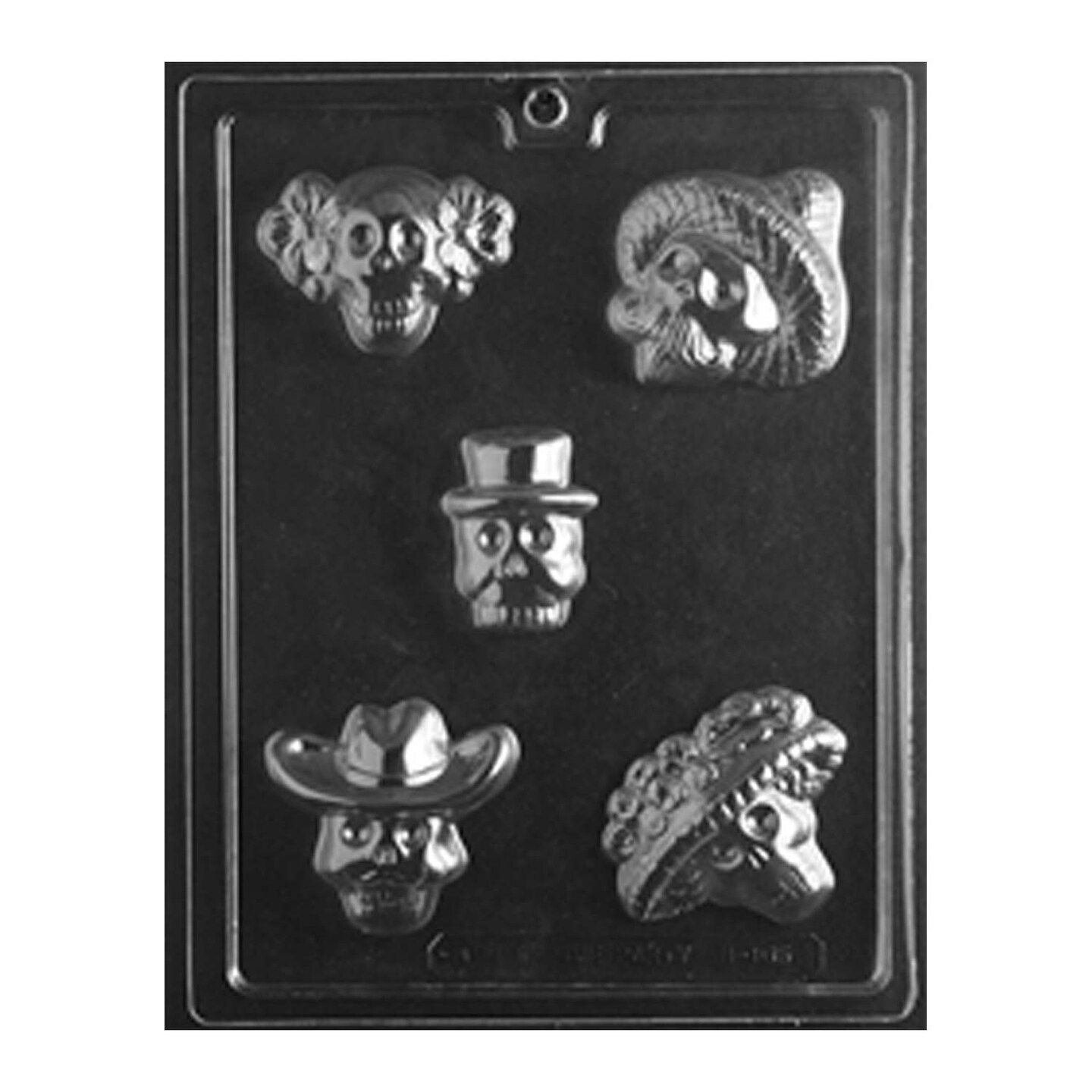 Day of the Dead Skulls Chocolate Mold for Festive Treats