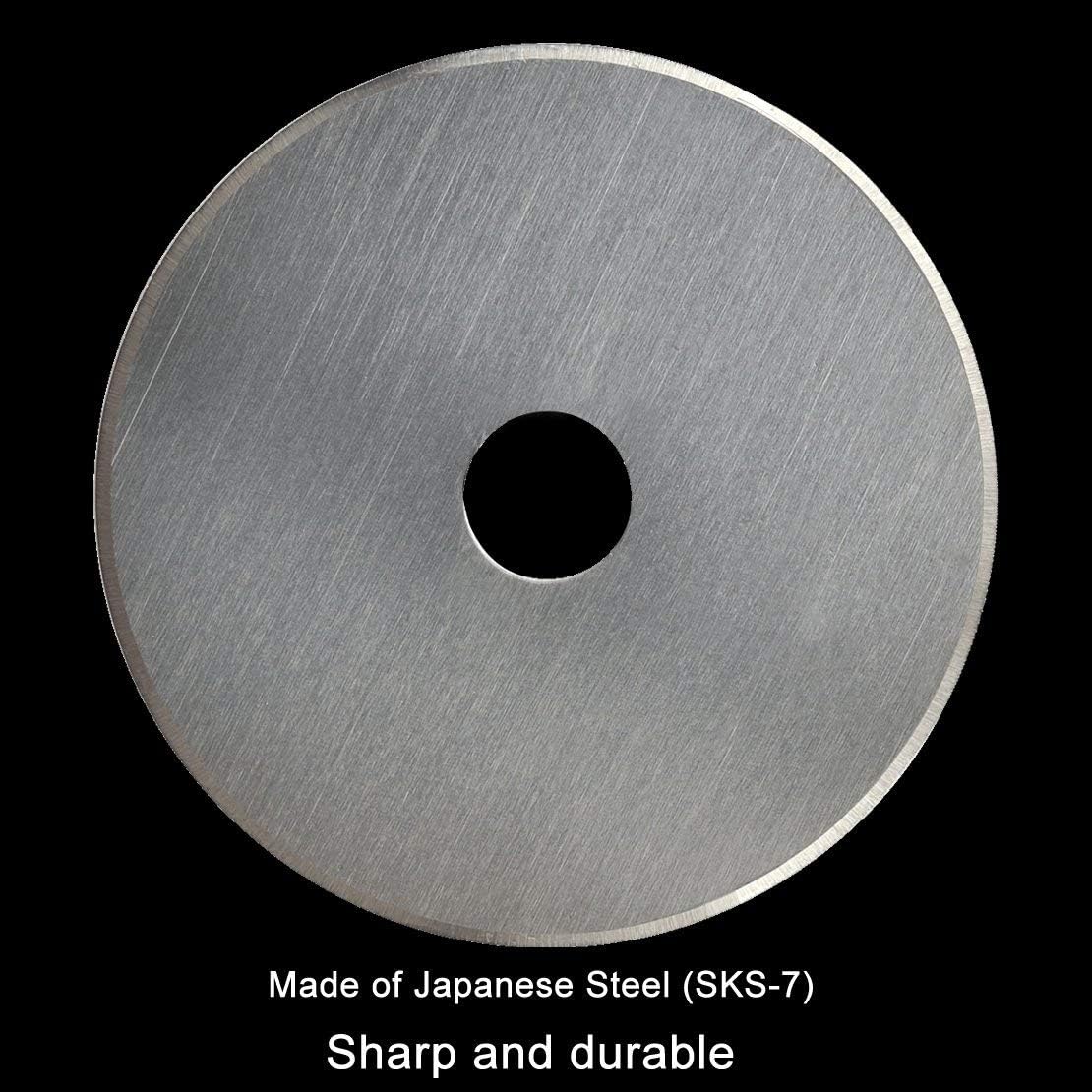 Rotary Cutter Blades 45mm 10 Pack Fits Fiskars, Olfa, Martelli, Dremel, Truecut, DAFA Rotary Cutter Replacement for Quilting Scrapbooking Sewing Arts &Crafts, Sharp and Durable