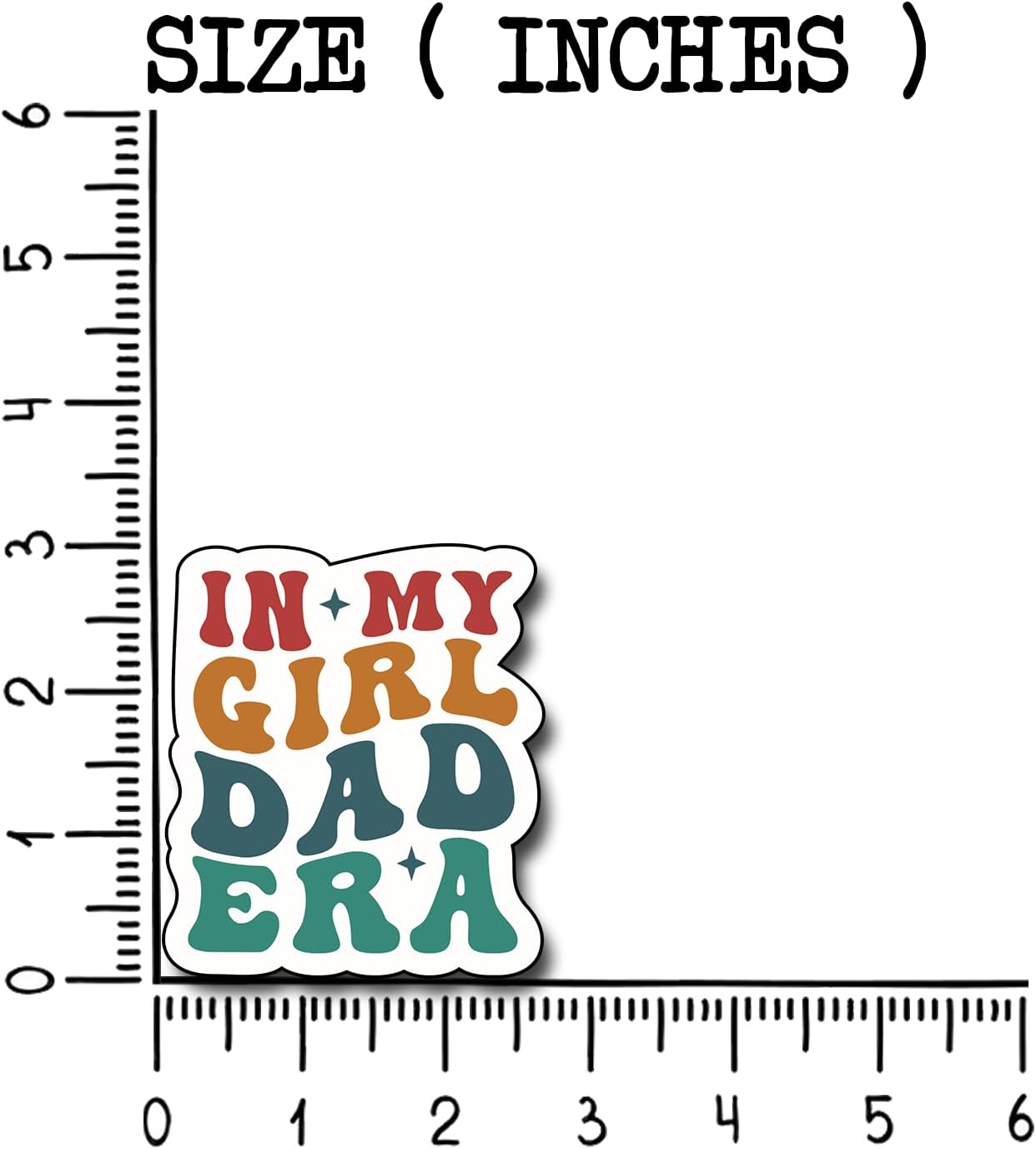 (3Pcs) in My Girl Dad Era Sticker, Decal Gifts Dad Decorate Books Laptop Phone Water Bottles Kindles Stickers Tumbler Sticker Waterproof Vinyl Decorate Sticker 3" Inch
