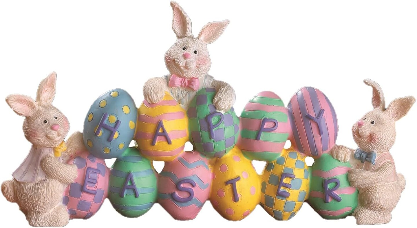 Eggs &#x26; Easter Bunnies Tabletop Decoration