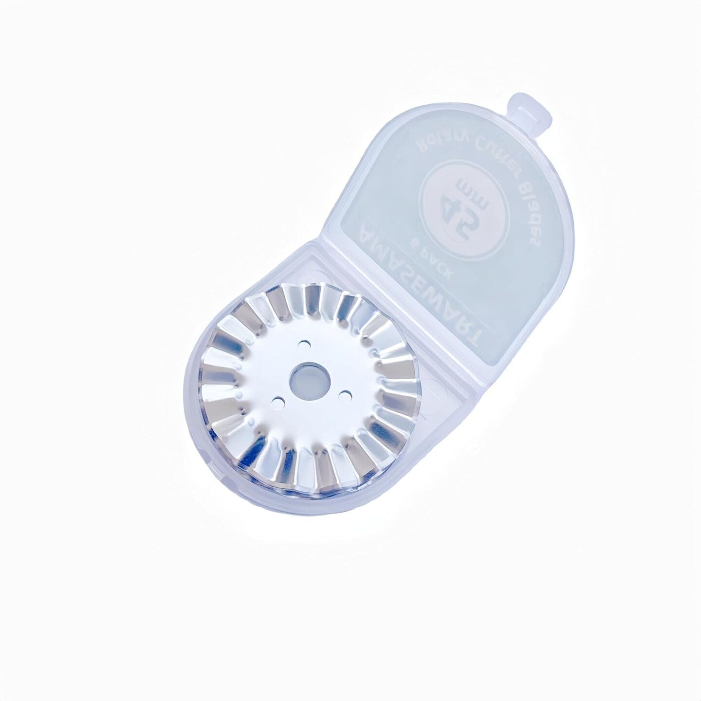 6 Pack 45mm Pinking Rotary Cutter Blades, Wave Rotary Blades, Decorative Rotary Blades for Quilting,Sewing and Arts &#x26; Crafts