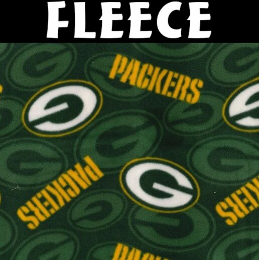 Licensed NFL Green Bay Packers Logo Fleece 70454D Fabric by the Yard
