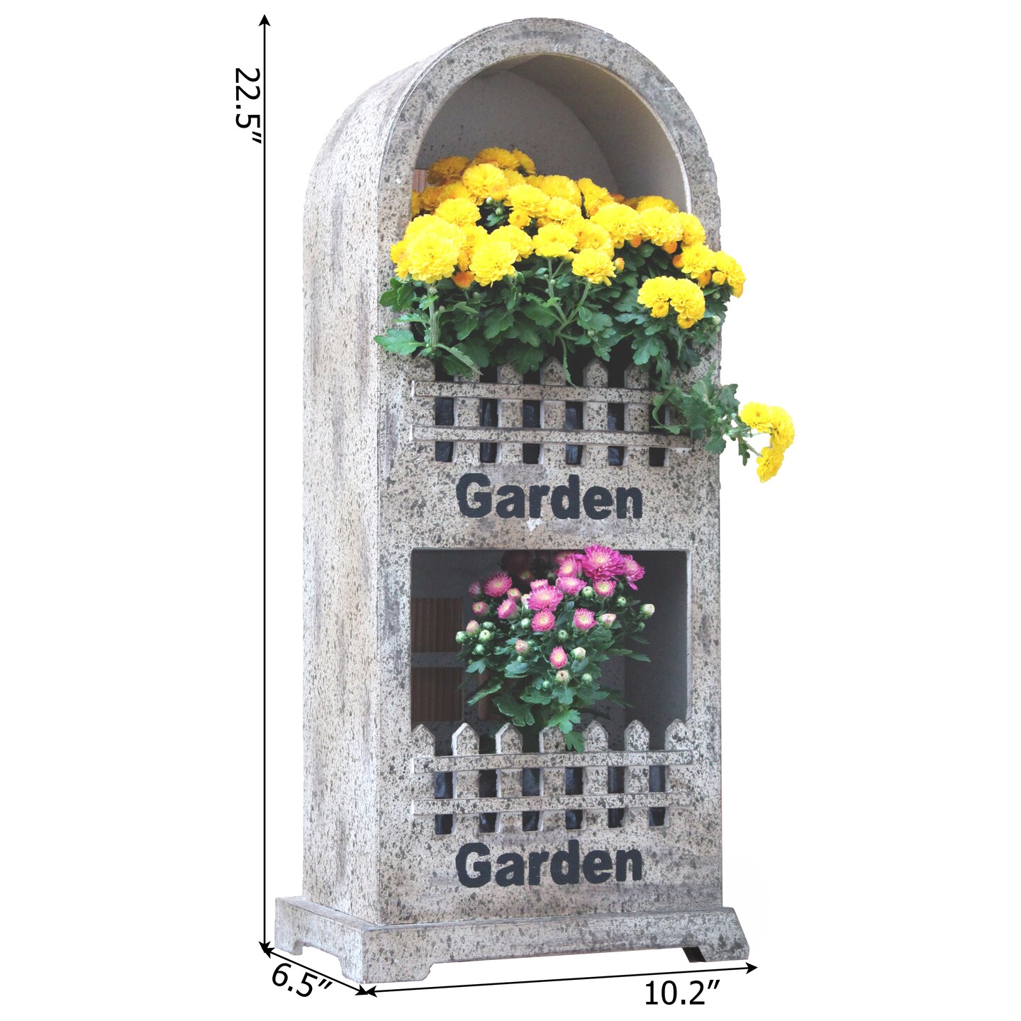Decorative Wall or Floor Garden Planter for Indoor or Outdoor Plants