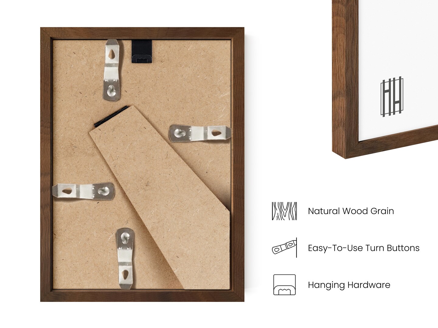 Haus and Hues Oak Wood Gallery Wall Frames