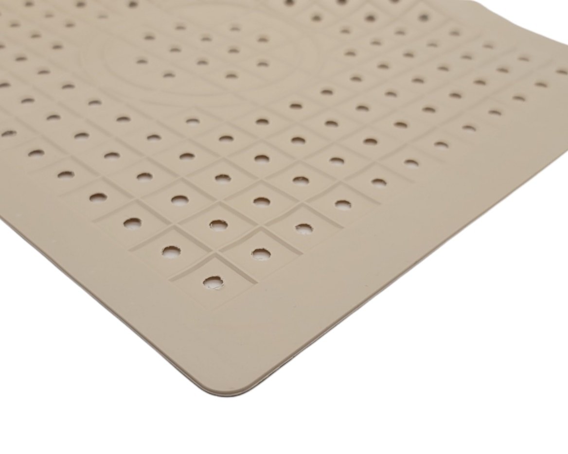 Handy Housewares 10&#x22; x 12&#x22; Square Textured Rubber Sink Protector Drain Mat