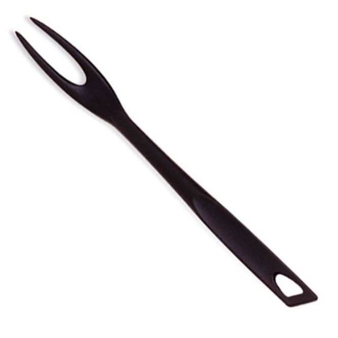 Norpro 14&#x22; High Heat Resistant Nylon Turning, Serving &#x26; Carving Fork - Black