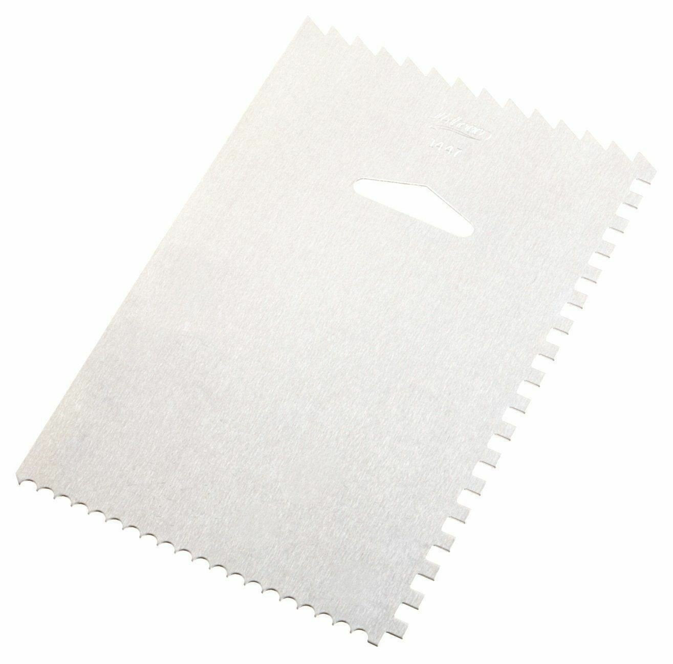Ateco 4-Sided Aluminum Cake Smoother &#x26; Decorating Icing Comb