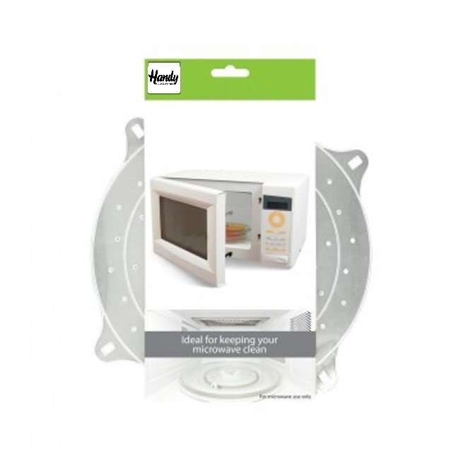 Handy Housewares 10&#x22; Round Vented Microwave Splatter Guard Food Bowl Cover - Helps Keep Your Microwave Clean