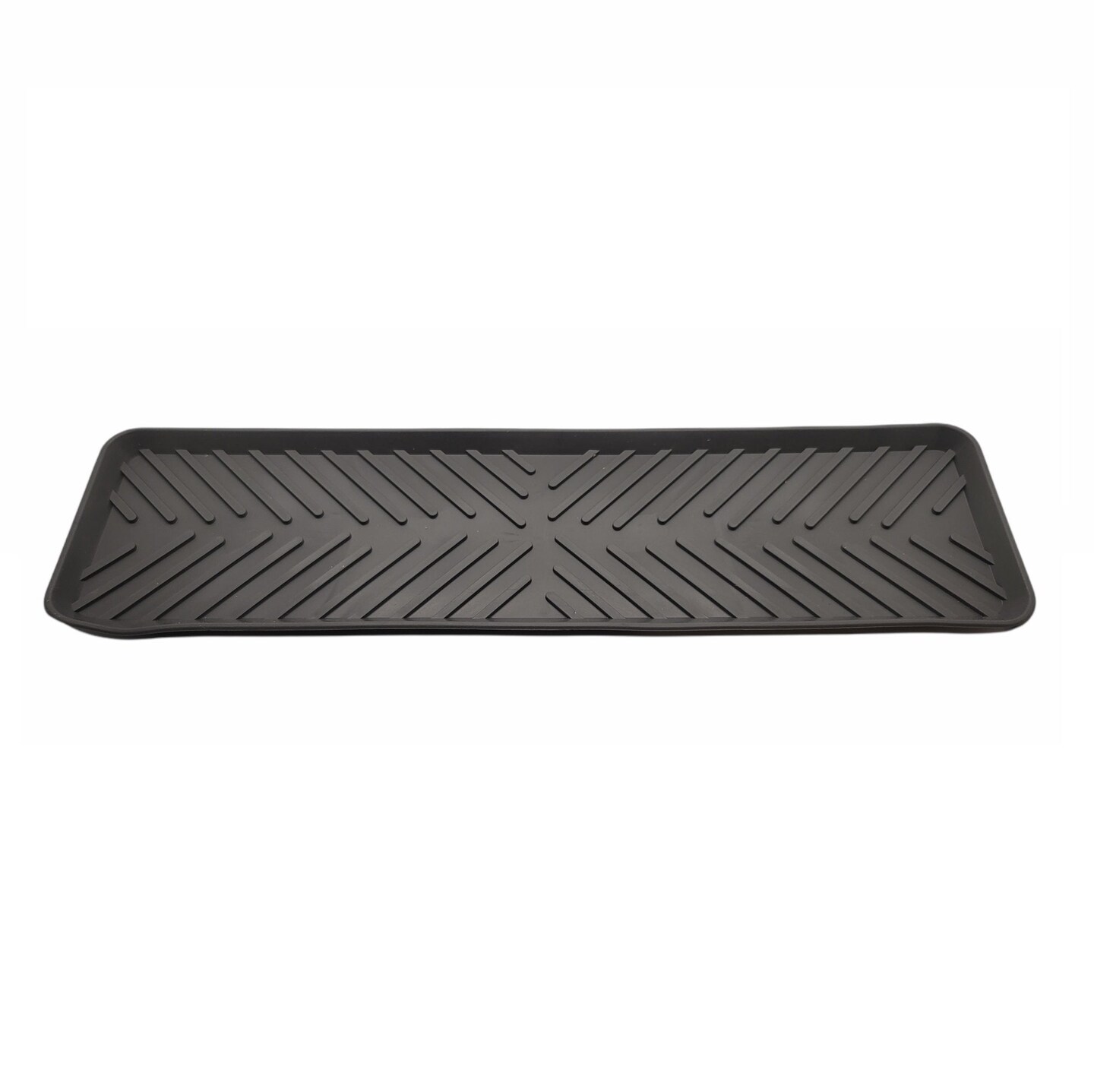 Handy Housewares 15&#x22; x 4&#x22; Narrow Ribbed Rubber Dish Drying Mat, Great on Your Kitchen Counter for Drying Stemware, Mugs