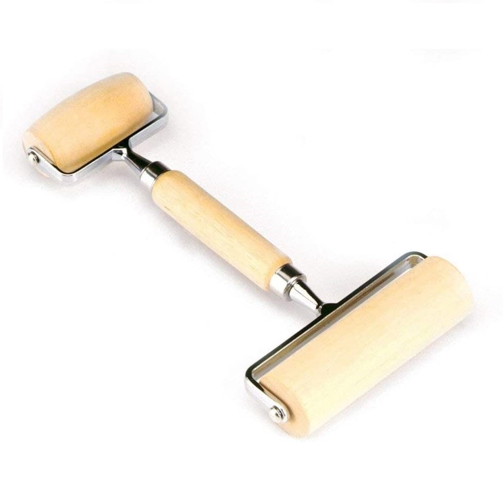 Norpro Deluxe Wood Pastry &#x26; Pizza Roller for Pie, Cookie and Pizza Dough