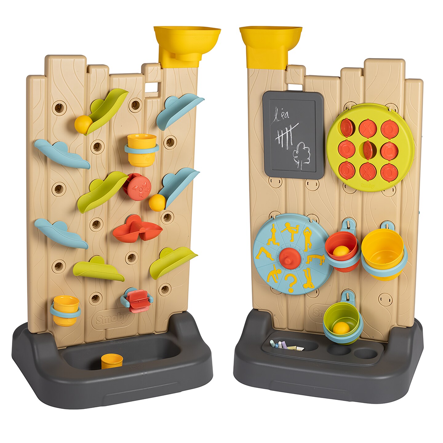 Smoby: Activity Wall - 32&#x22; High Water &#x26; Ball Play Center, 2-Sided, 6 Activities, 29 Accessories, Rearrange &#x26; Customize Setup, Kids &#x26; Toddlers Ages 2+