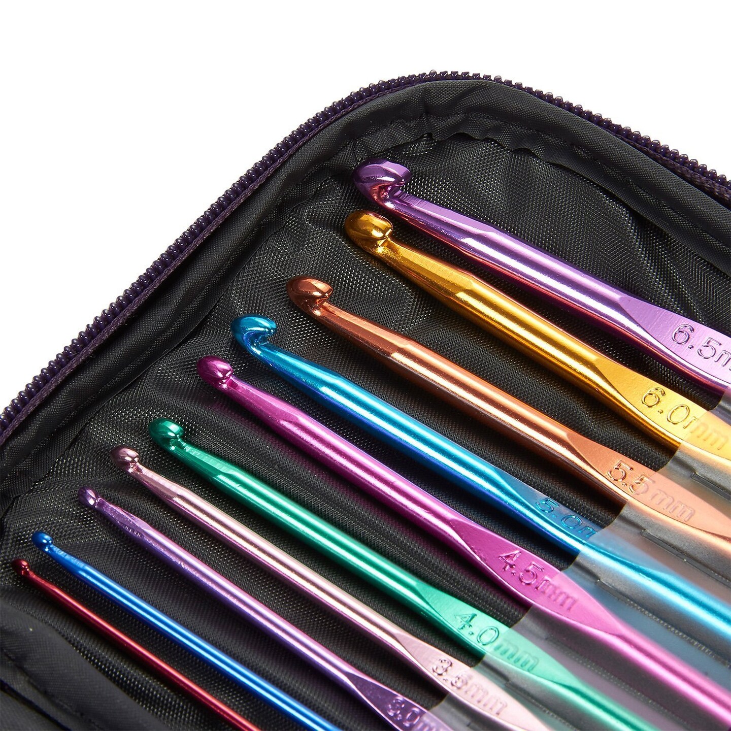 Crochet Hooks Set, Aluminum Handle Knitting Needles, Multicolor Crochet Needles for Yarn Craft Knitting Knit Needles Weave Yarn Set
