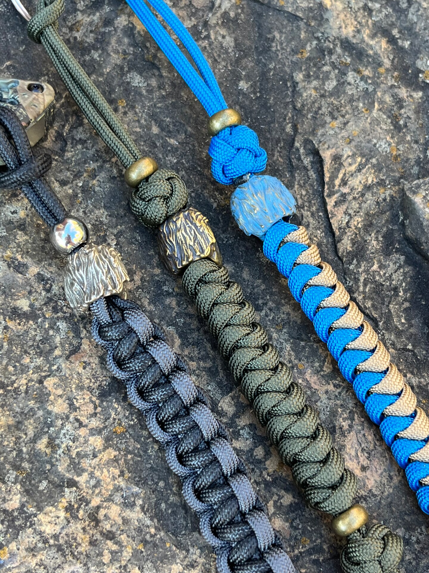 Einstein Paracord Bead Knife EDC Lanyard. Handmade. Choice