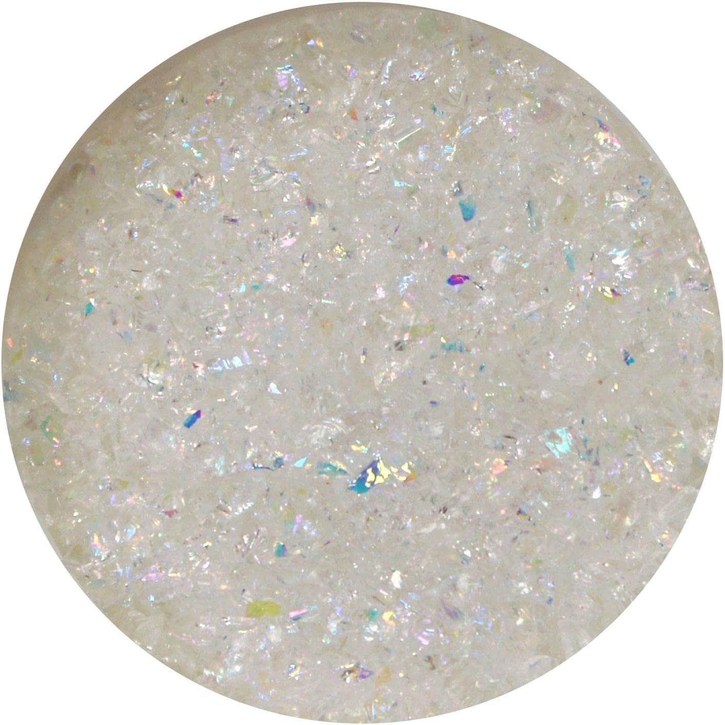 CBS Dichroic Glass Frit Flakes Rainbow Clear Medium 96 COE