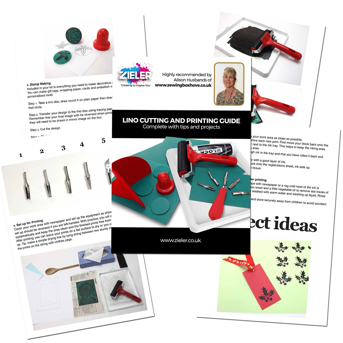 Zieler® Complete Lino Cutting & Printing Kit (30 pcs set)