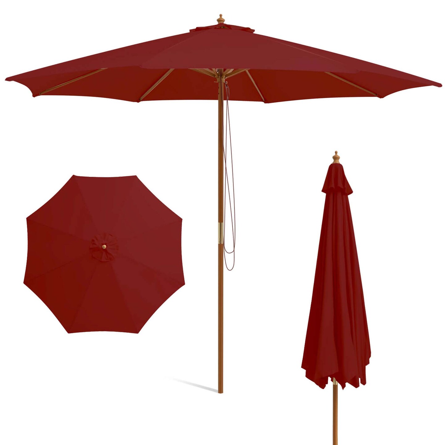convert beach umbrella to patio stand DIY umbrella stand!  All you need is -5 gallon bucket -1 1/2 inch