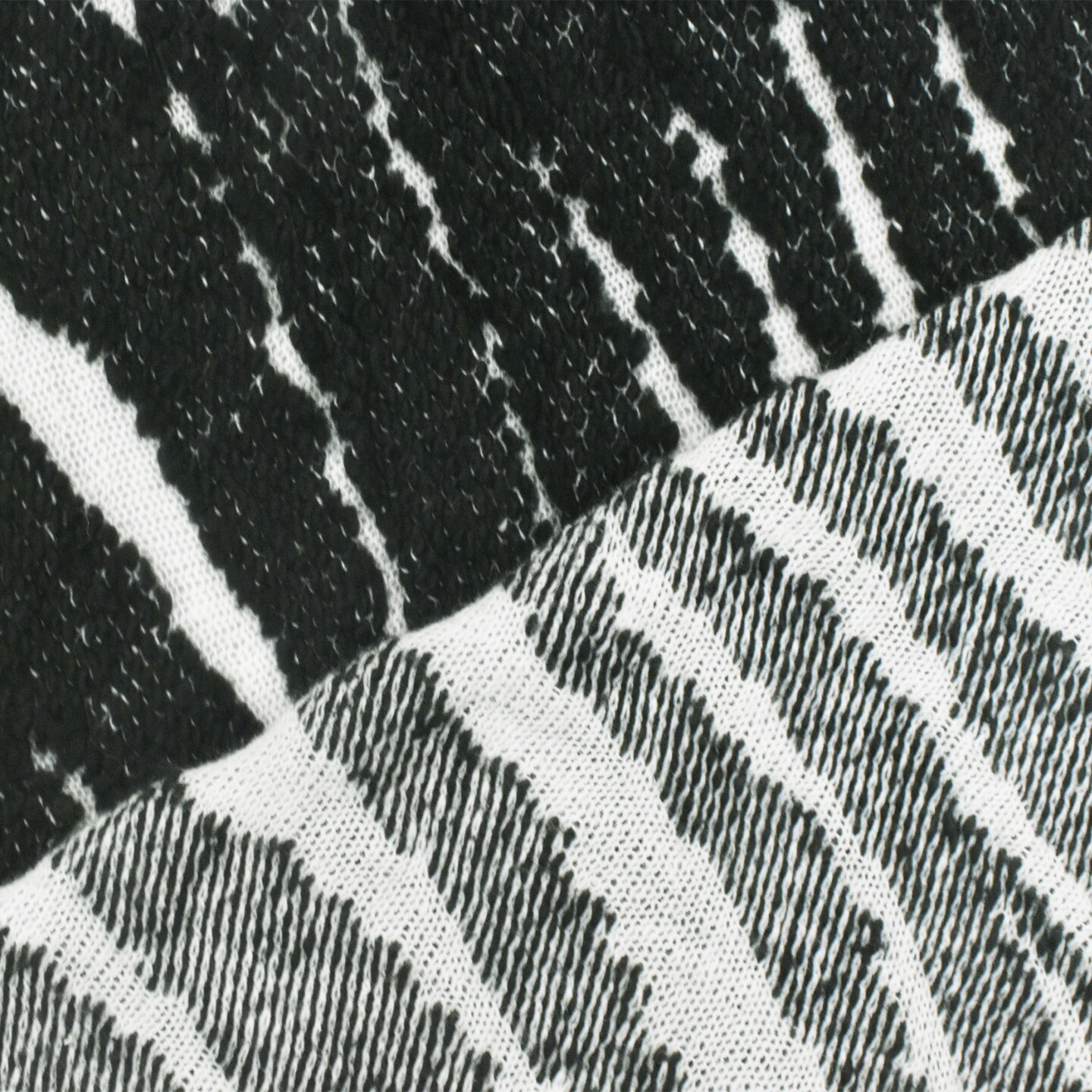 Black-White Famous Maker Zebra Sweater Yoga-Active Wear Knit Fabric By the Yard