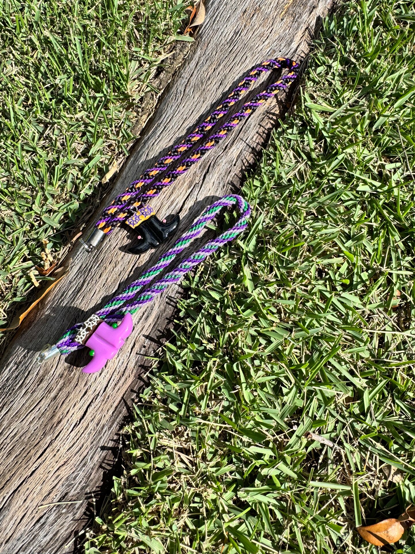 Limited Edition Spooky Boots Kumihimo Strap Wristlet | MakerPlace
